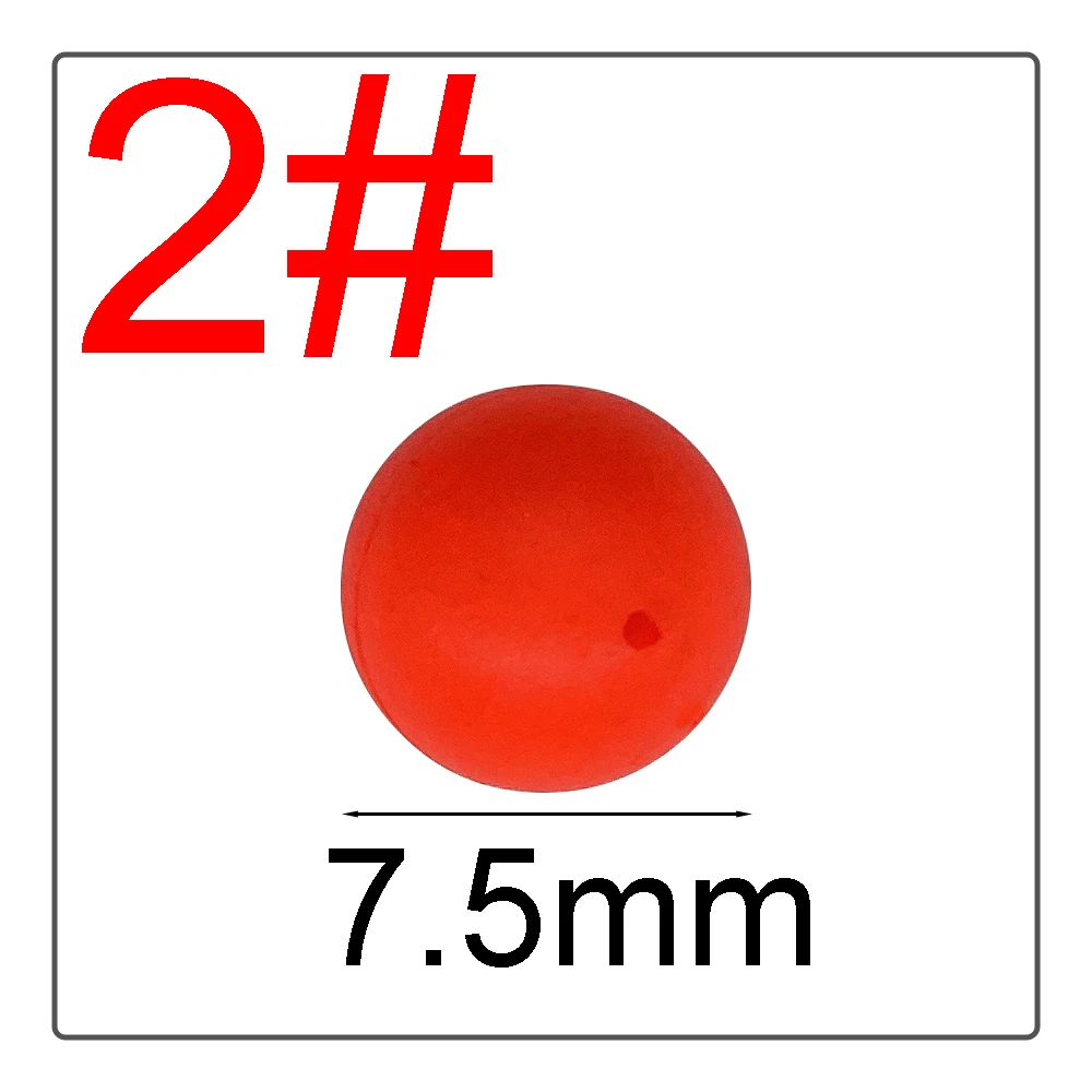 1#-10# EPS Float Ball Foam Ball Eye-catching Beans Modified Float Ball Float Spherical Buoy Fishing Gear Bright Colors