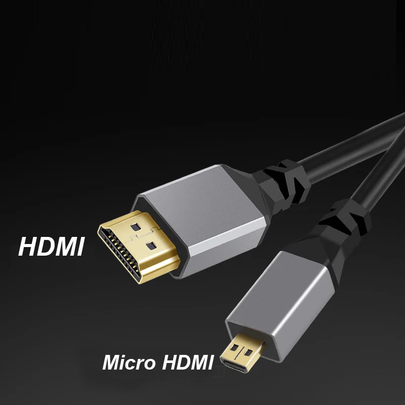 4K@60HZ 0.5-2.4M Compatible HDMI TO HDMI/MINI HDMI/ Micro HDMI/Coiled Extension Flexible Spiral Cable Male to Male Plug Cable