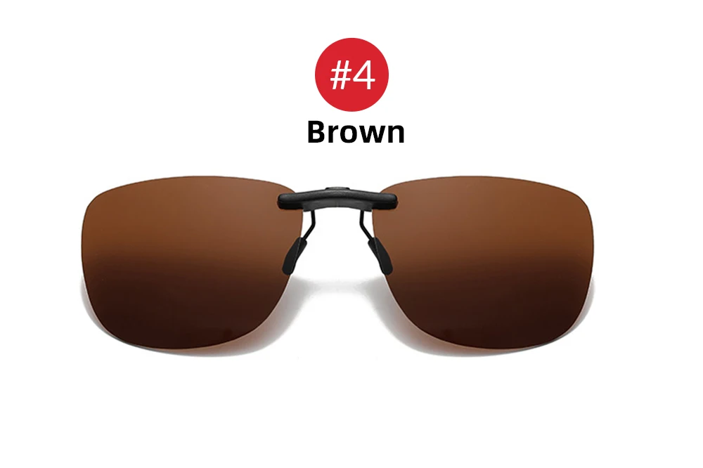 VIVIBEE Driving Clip On Sunglasses Unisex Eyeglasses Men Polarized Women Night Vision Fishing UV400 Outdoor Sun Glasses