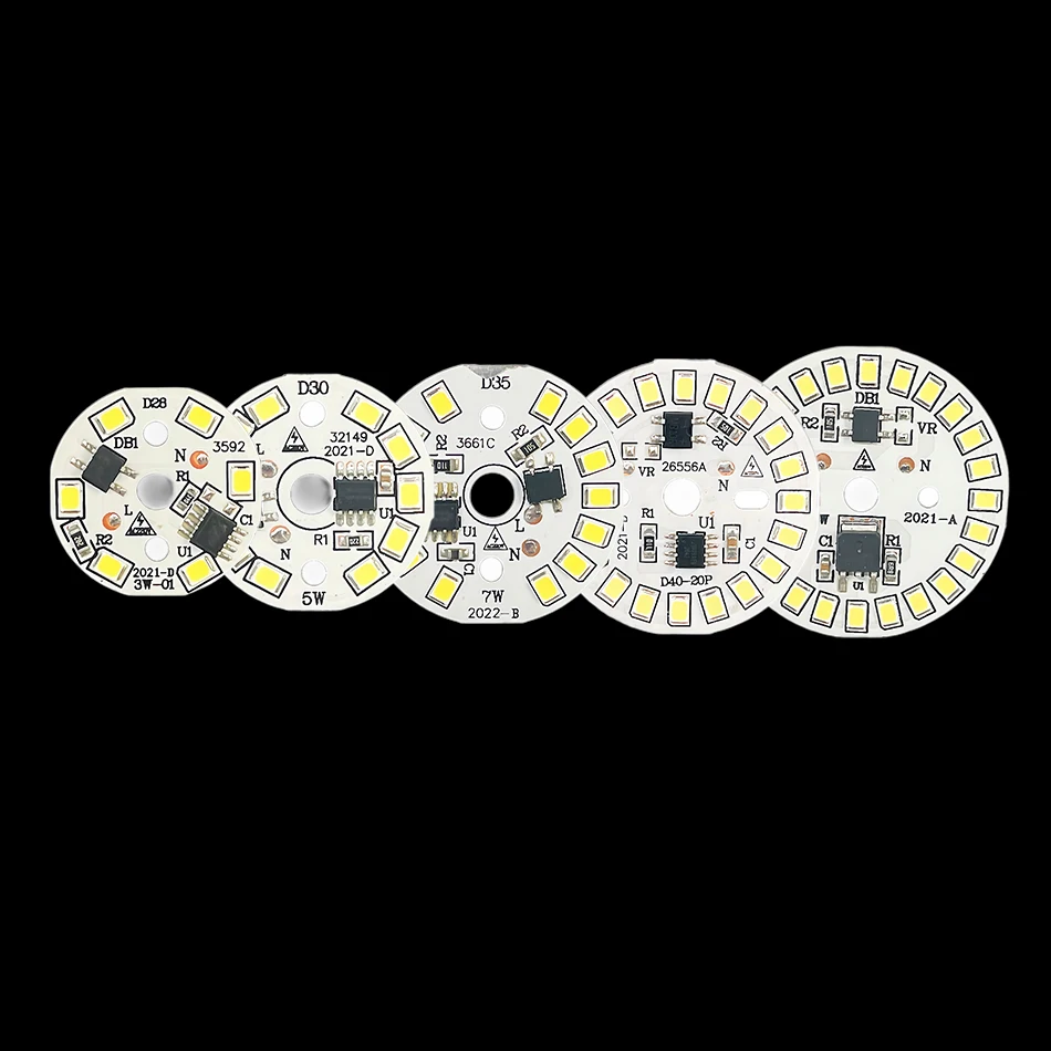 LED Chip for Lamp Bulb 3W 5W 7W 9W 12W SMD 2835 Round Light Beads AC 220V-240V Bulb Chip Lighting Spotlight 90 Lumen/W