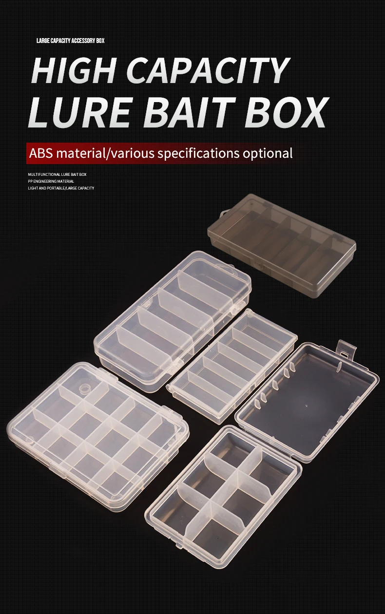TAIYU Portable Fishing Tackle Box Mini Storage Case for Jig Lure Spoon Bait Hook Tool Accessories Carp Fly Fishing Organizer Box