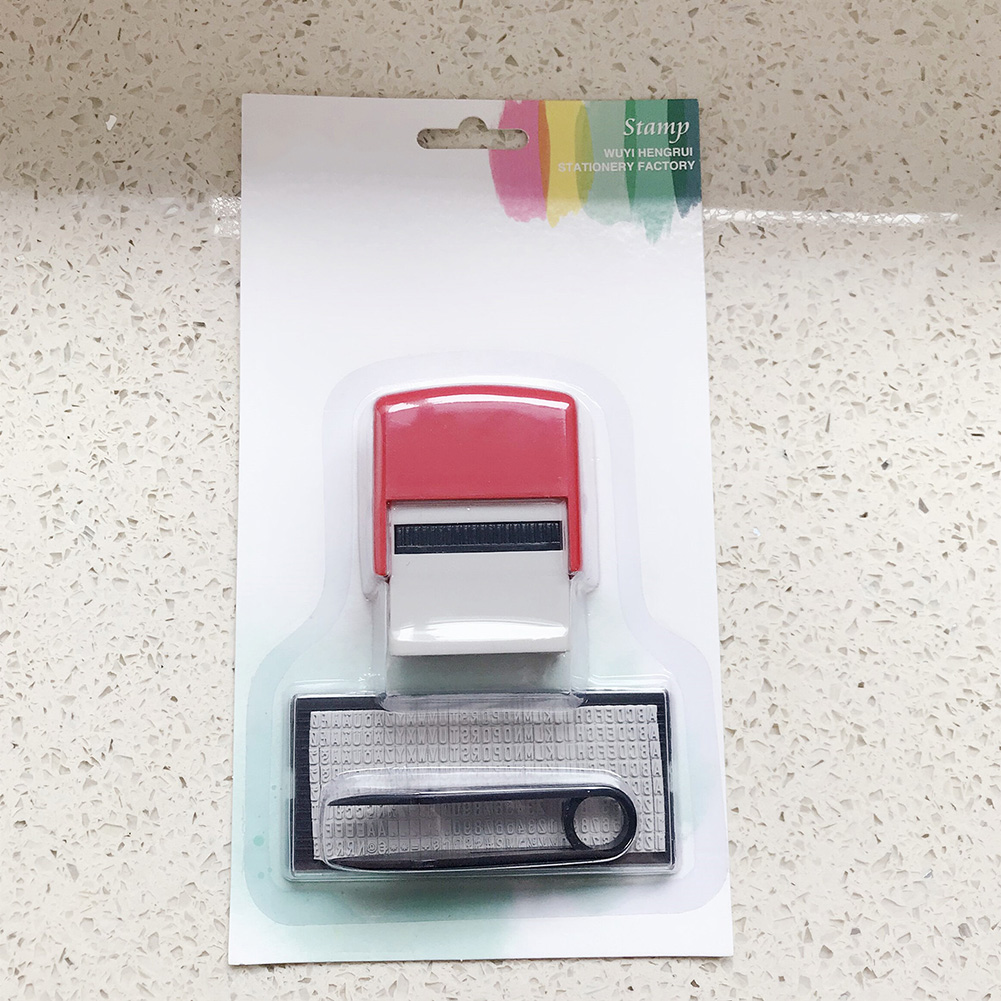 DIY Custom Stamp Rubber Kit Self Ink Dial Assortment Seal Business Number Monogram Printing Stamp Tampon Encreur Personnalisé