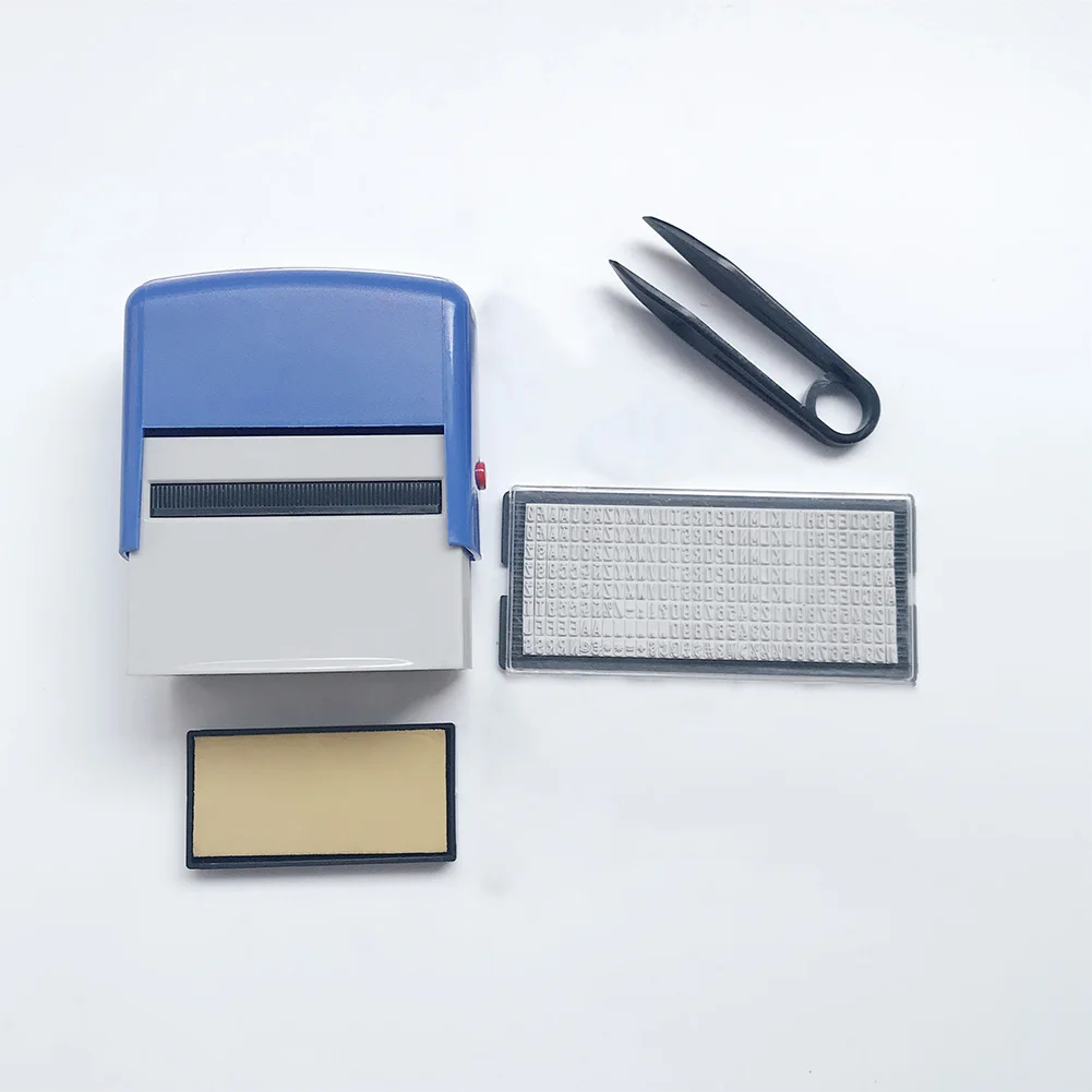 DIY Custom Stamp Rubber Kit Self Ink Dial Assortment Seal Business Number Monogram Printing Stamp Tampon Encreur Personnalisé