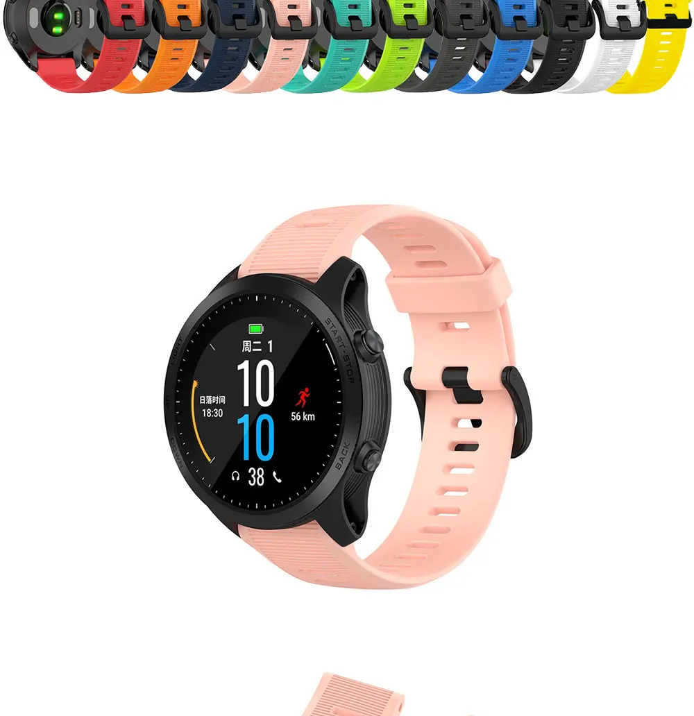 22mm WatchBand for For Garmin Forerunner 945 935 955 Fenix 5 Plus Fenix 6 Silicone Smart Watch Band Outdoor Sports Waterproof