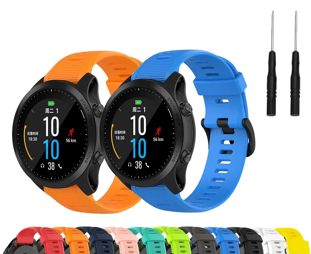 22mm WatchBand for For Garmin Forerunner 945 935 955 Fenix 5 Plus Fenix 6 Silicone Smart Watch Band Outdoor Sports Waterproof