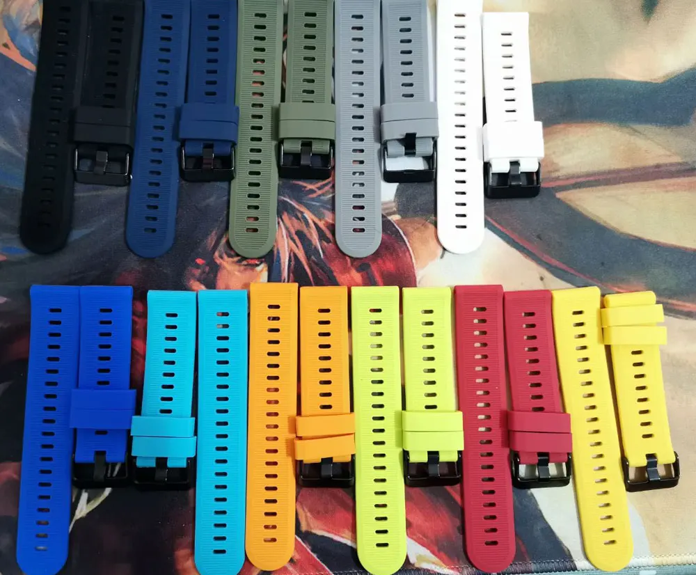 22mm WatchBand for For Garmin Forerunner 945 935 955 Fenix 5 Plus Fenix 6 Silicone Smart Watch Band Outdoor Sports Waterproof