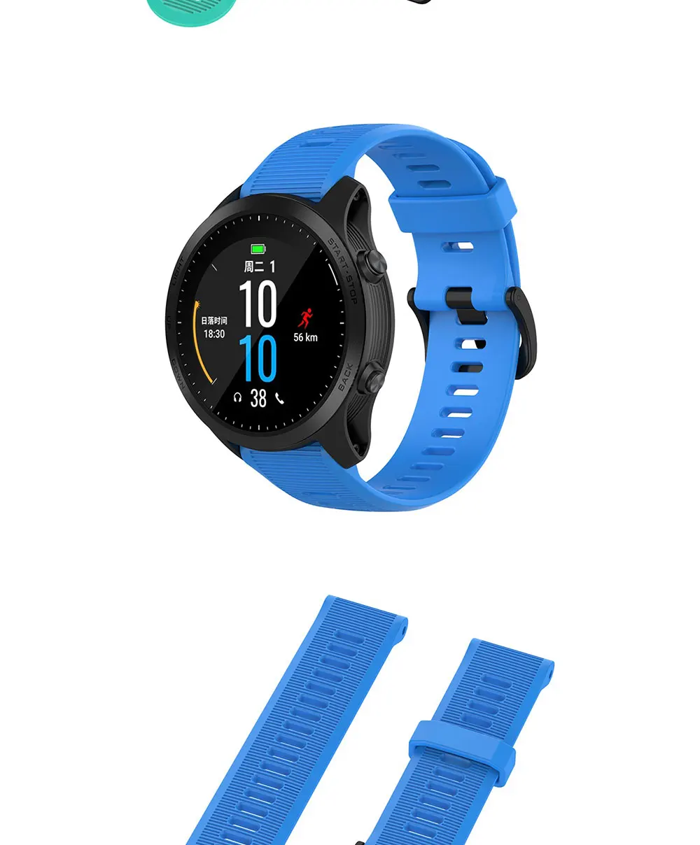 22mm WatchBand for For Garmin Forerunner 945 935 955 Fenix 5 Plus Fenix 6 Silicone Smart Watch Band Outdoor Sports Waterproof