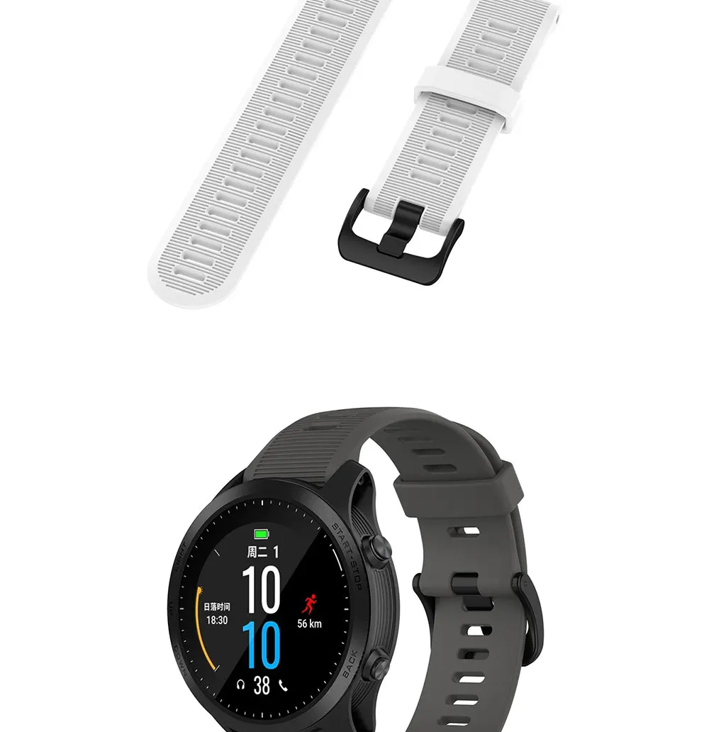 22mm WatchBand for For Garmin Forerunner 945 935 955 Fenix 5 Plus Fenix 6 Silicone Smart Watch Band Outdoor Sports Waterproof
