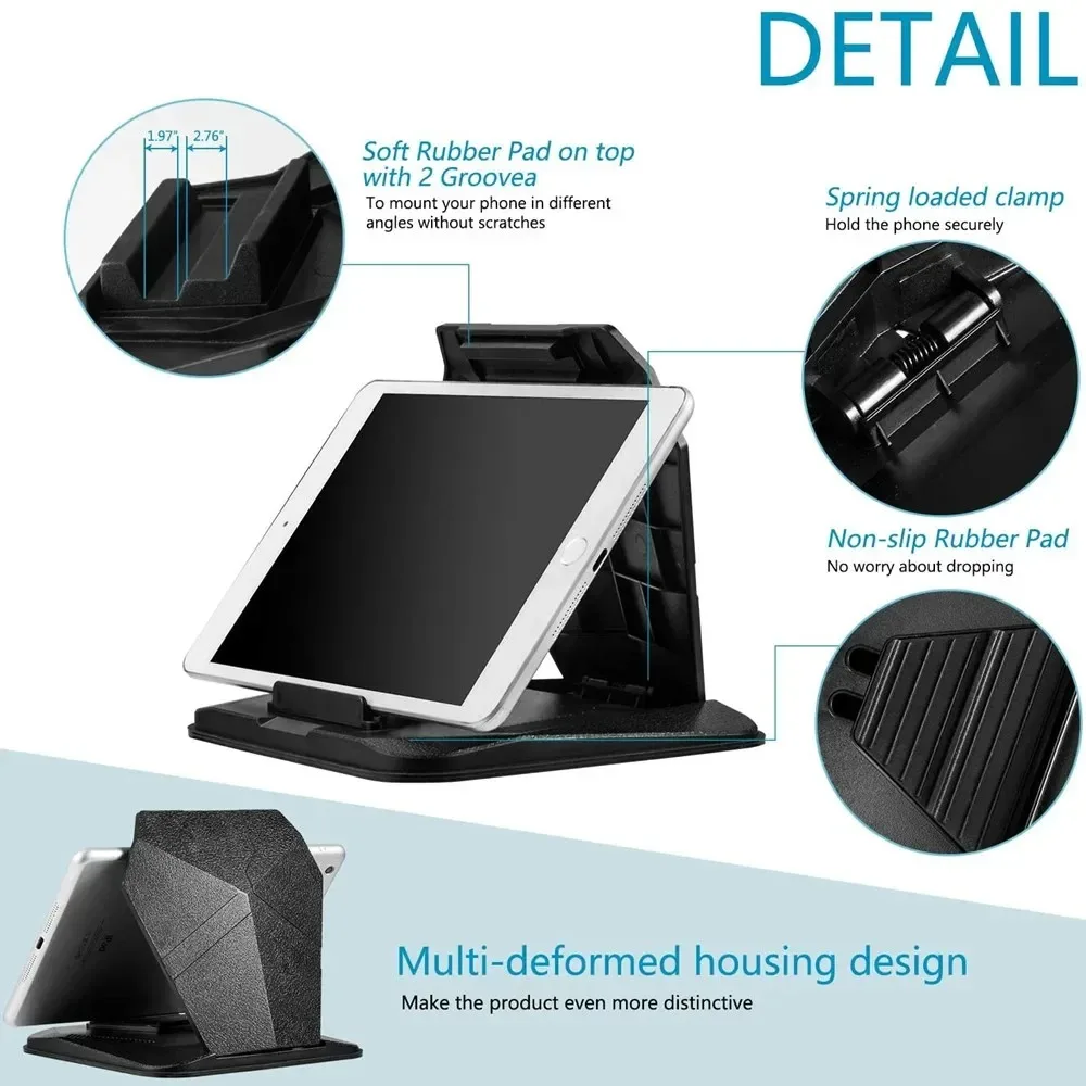 Multi-Purpose Car Phone Holder Dashboard Universal 3 To 6.5 Inch Mobile Phone Clip Mount Bracket for IPhone XR XS MAX GPS Stand