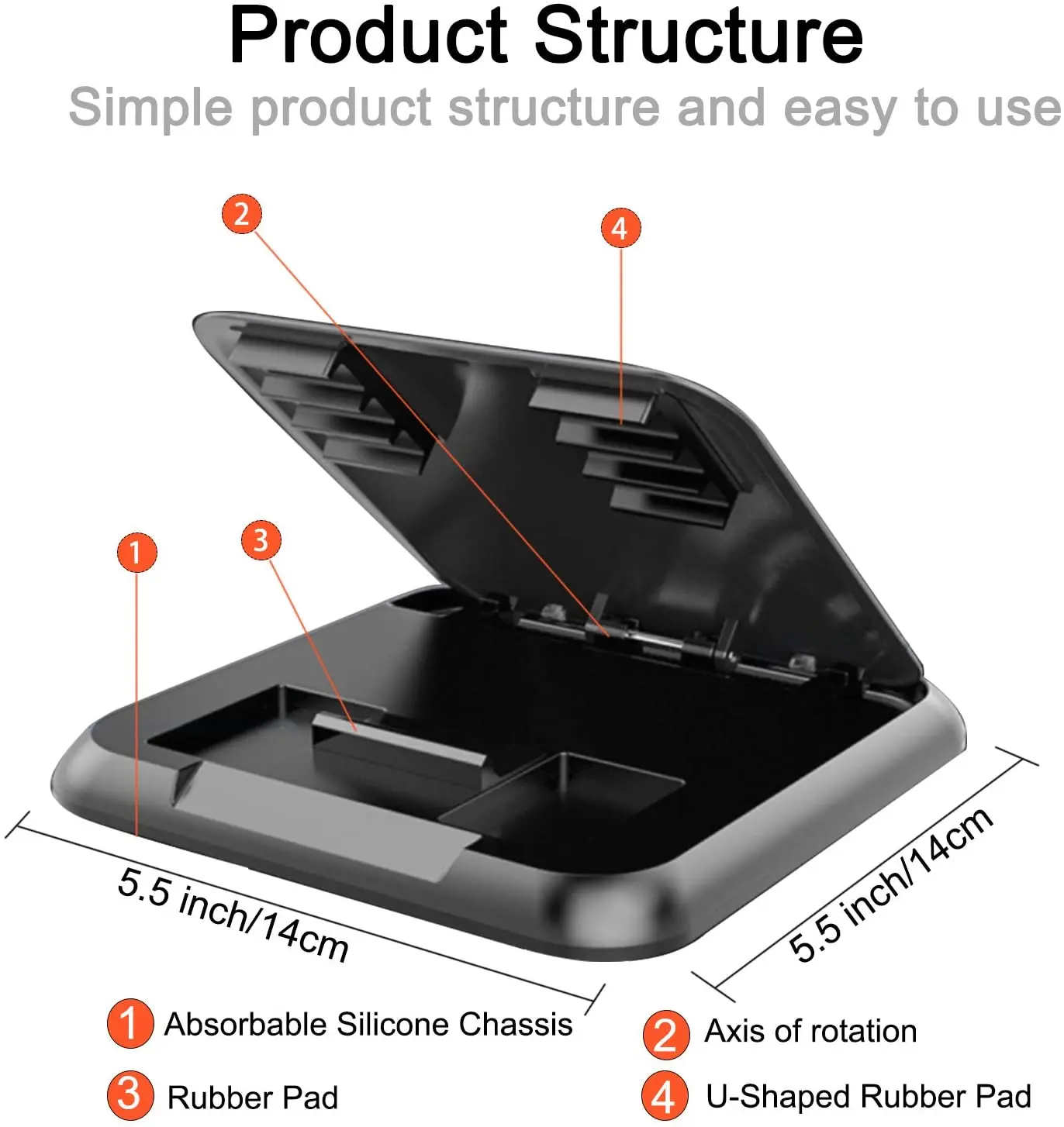 Multi-Purpose Car Phone Holder Dashboard Universal 3 To 6.5 Inch Mobile Phone Clip Mount Bracket for IPhone XR XS MAX GPS Stand