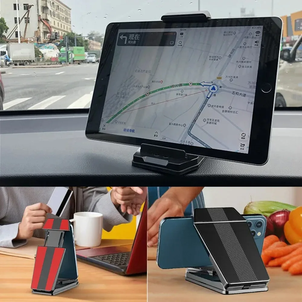 Multi-Purpose Car Phone Holder Dashboard Universal 3 To 6.5 Inch Mobile Phone Clip Mount Bracket for IPhone XR XS MAX GPS Stand