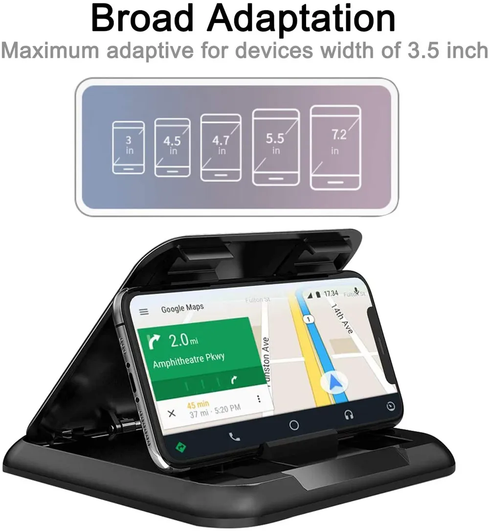 Multi-Purpose Car Phone Holder Dashboard Universal 3 To 6.5 Inch Mobile Phone Clip Mount Bracket for IPhone XR XS MAX GPS Stand
