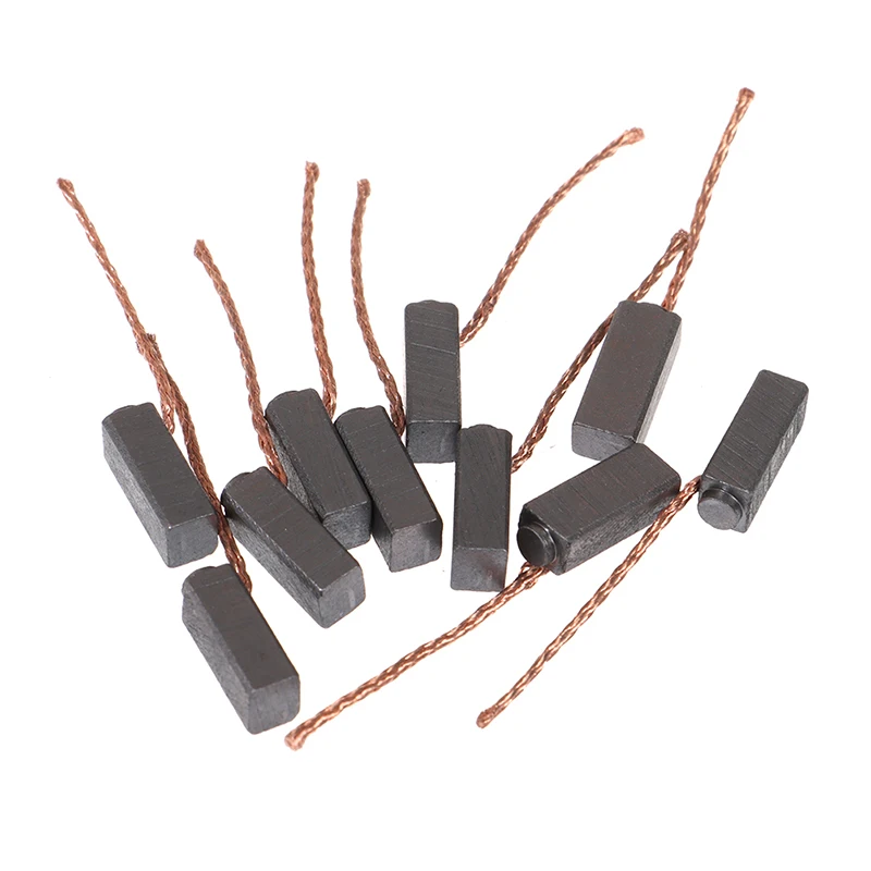 10psc Carbon Brush 5*6*14mm DC Motor Carbon Brush Graphite Carbon Brush N