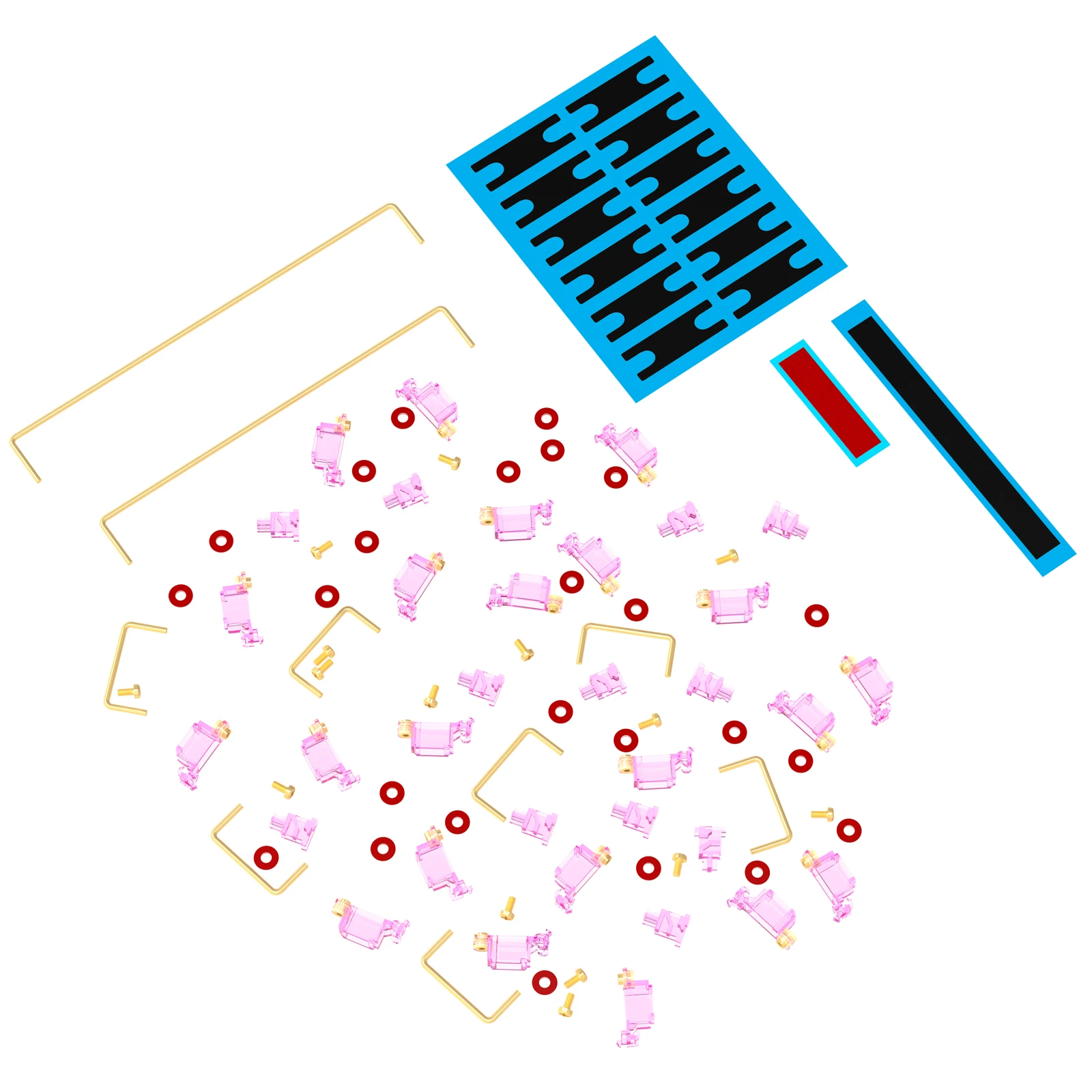 DUROCK Stabilizer V2 Screw-in Stabilizers PCB Mount Keycap Stabilisers Screw in Mechanical Keyboard Space Bar Stabs