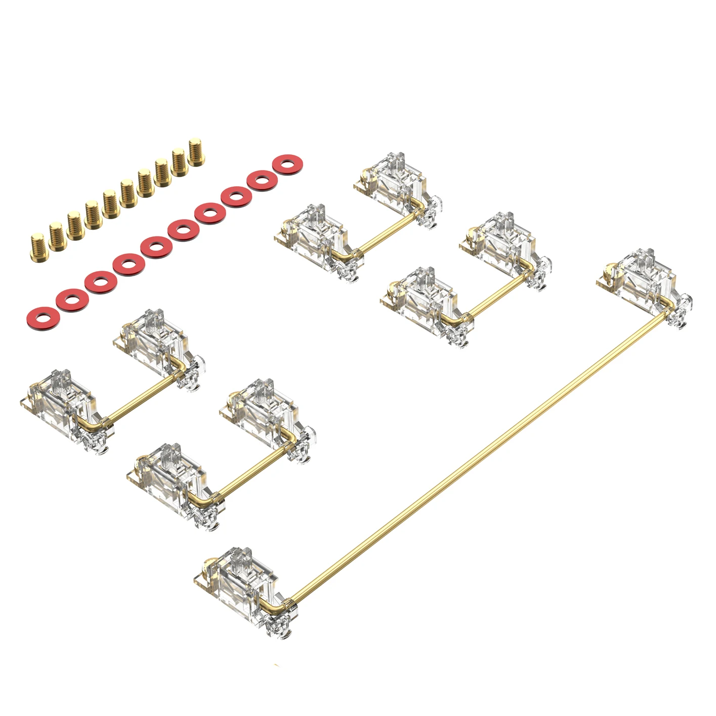 DUROCK Stabilizer V2 Screw-in Stabilizers PCB Mount Keycap Stabilisers Screw in Mechanical Keyboard Space Bar Stabs