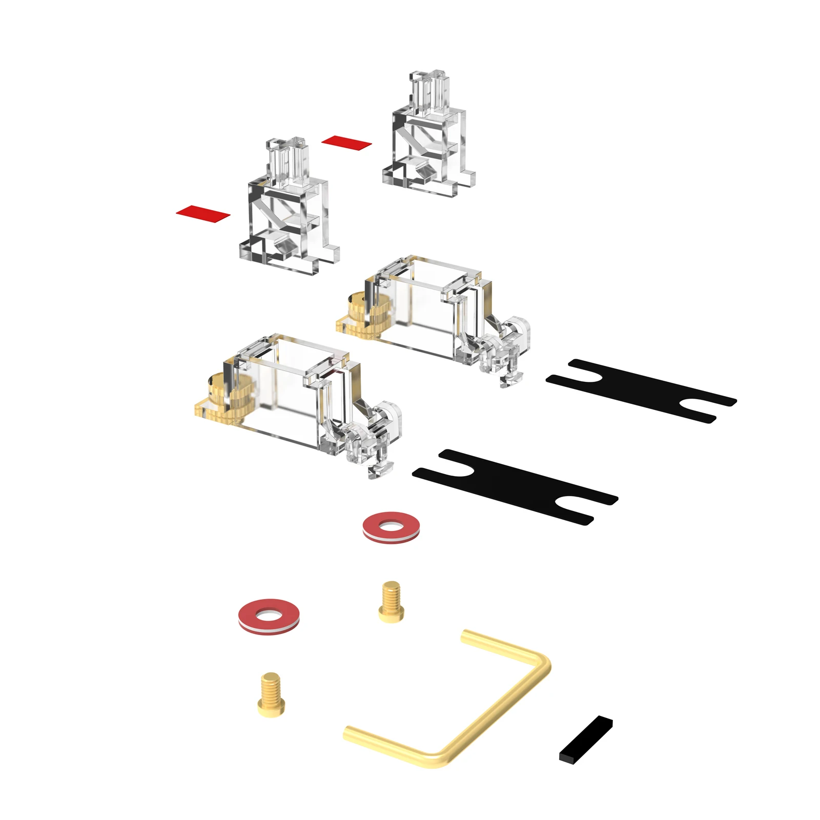 DUROCK Stabilizer V2 Screw-in Stabilizers PCB Mount Keycap Stabilisers Screw in Mechanical Keyboard Space Bar Stabs
