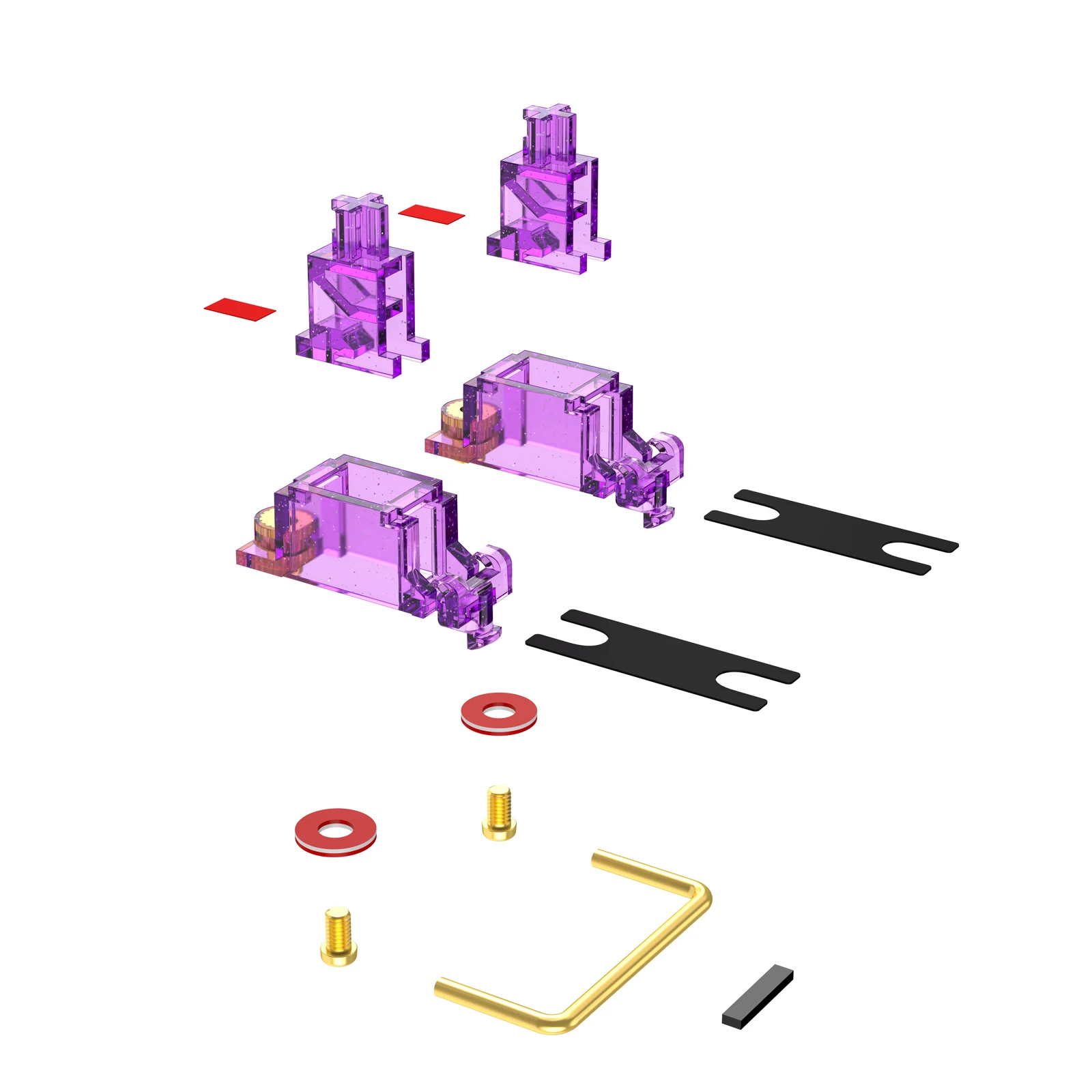 DUROCK Stabilizer V2 Screw-in Stabilizers PCB Mount Keycap Stabilisers Screw in Mechanical Keyboard Space Bar Stabs