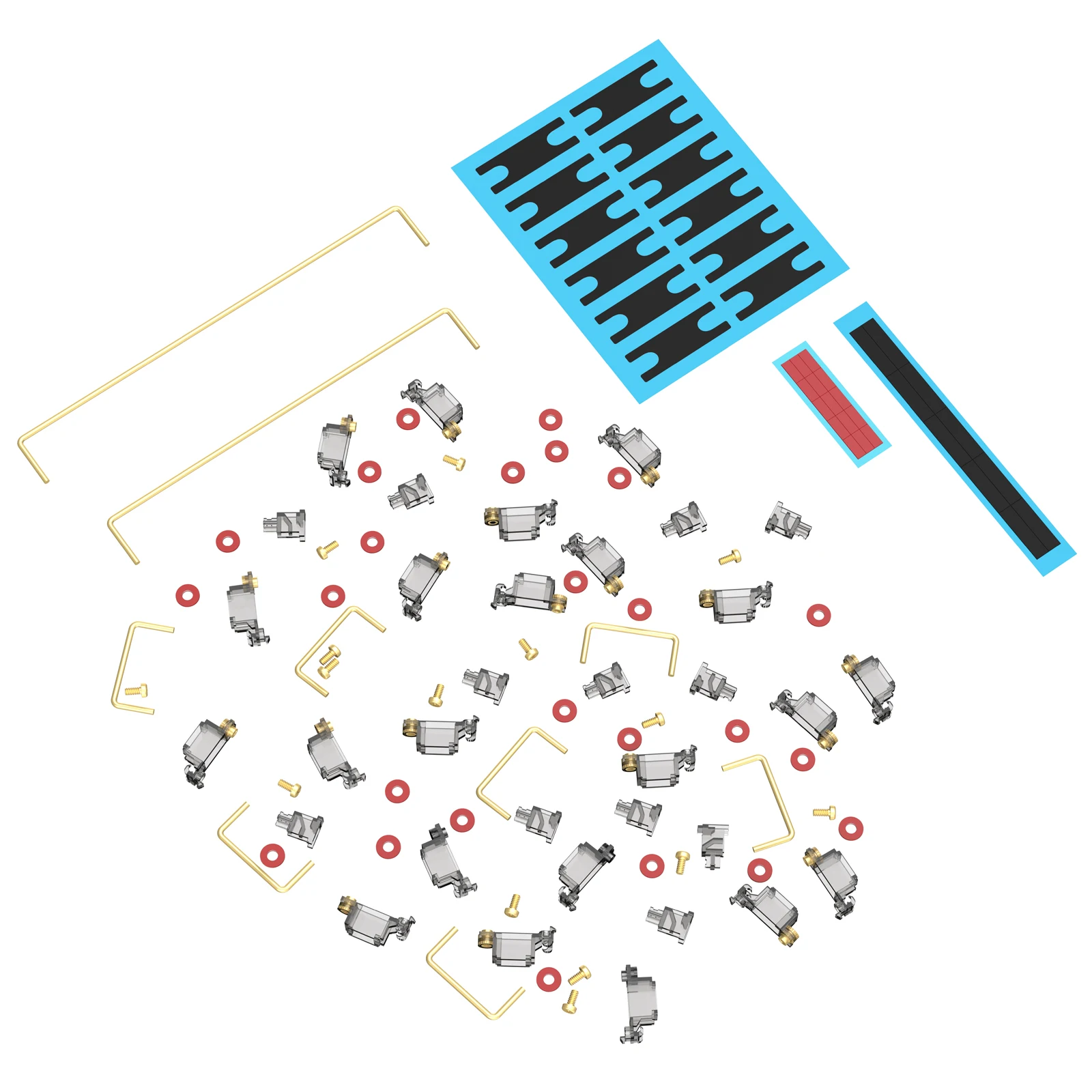 DUROCK Stabilizer V2 Screw-in Stabilizers PCB Mount Keycap Stabilisers Screw in Mechanical Keyboard Space Bar Stabs