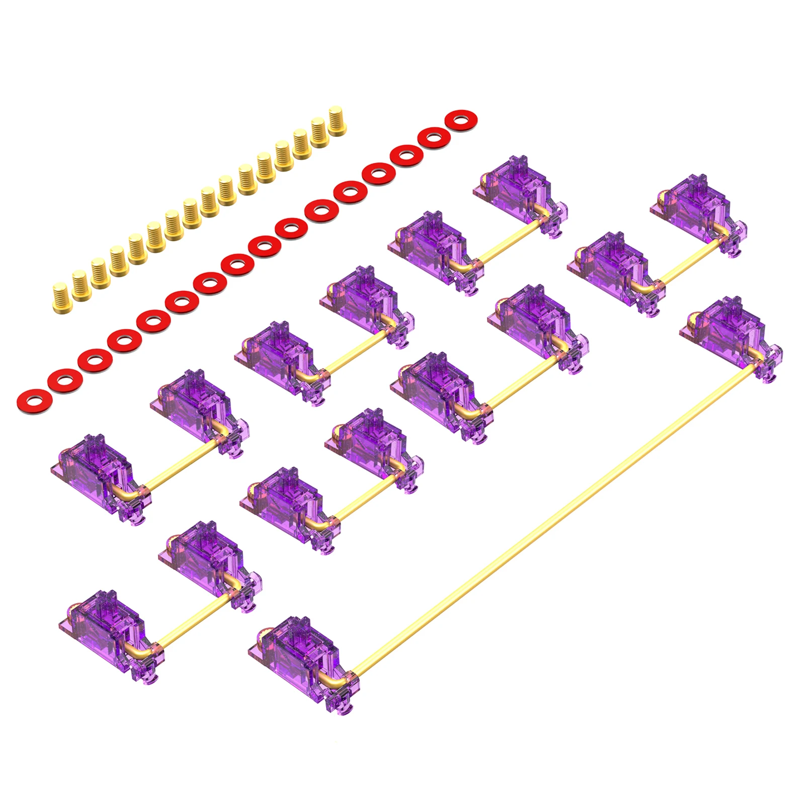 DUROCK Stabilizer V2 Screw-in Stabilizers PCB Mount Keycap Stabilisers Screw in Mechanical Keyboard Space Bar Stabs