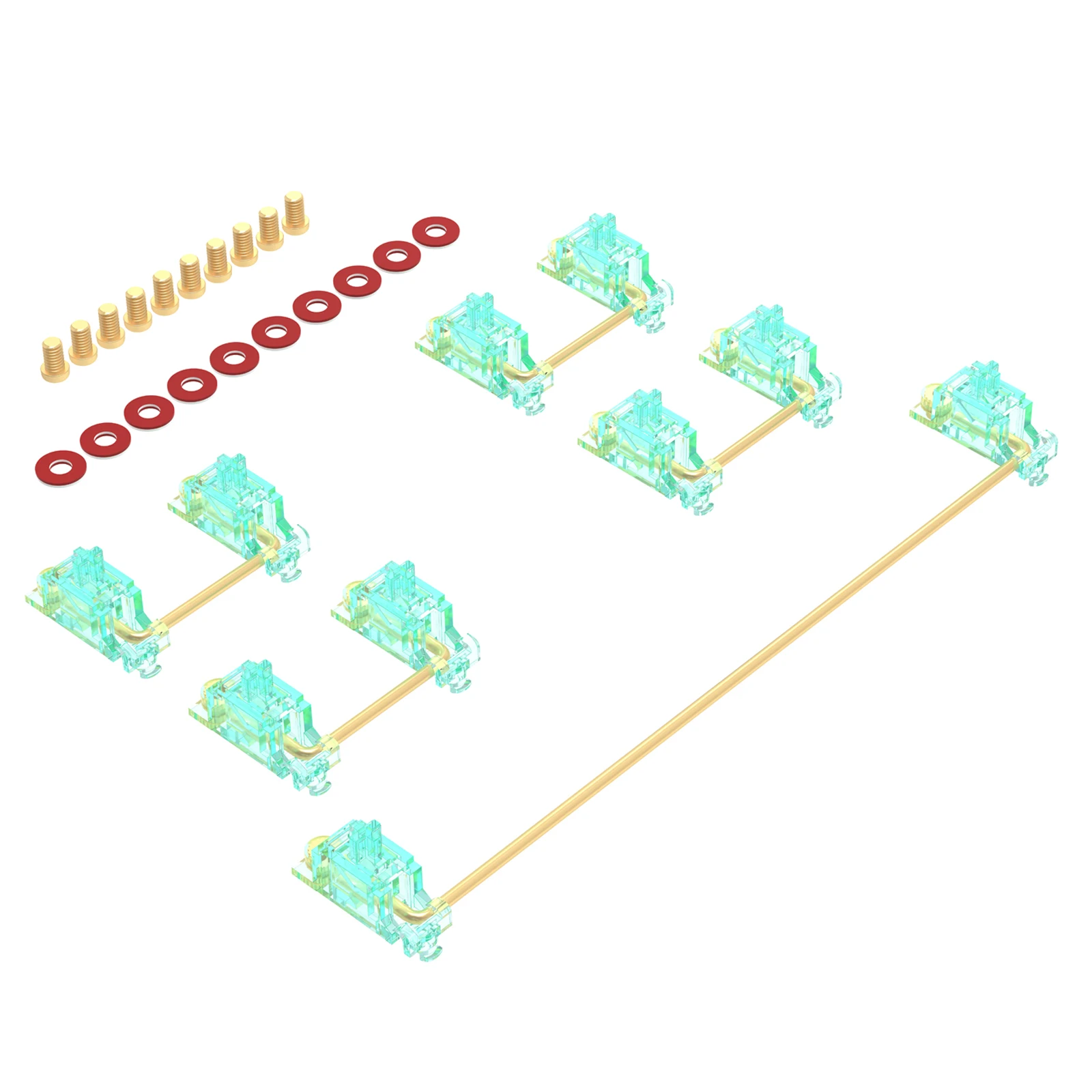 DUROCK Stabilizer V2 Screw-in Stabilizers PCB Mount Keycap Stabilisers Screw in Mechanical Keyboard Space Bar Stabs