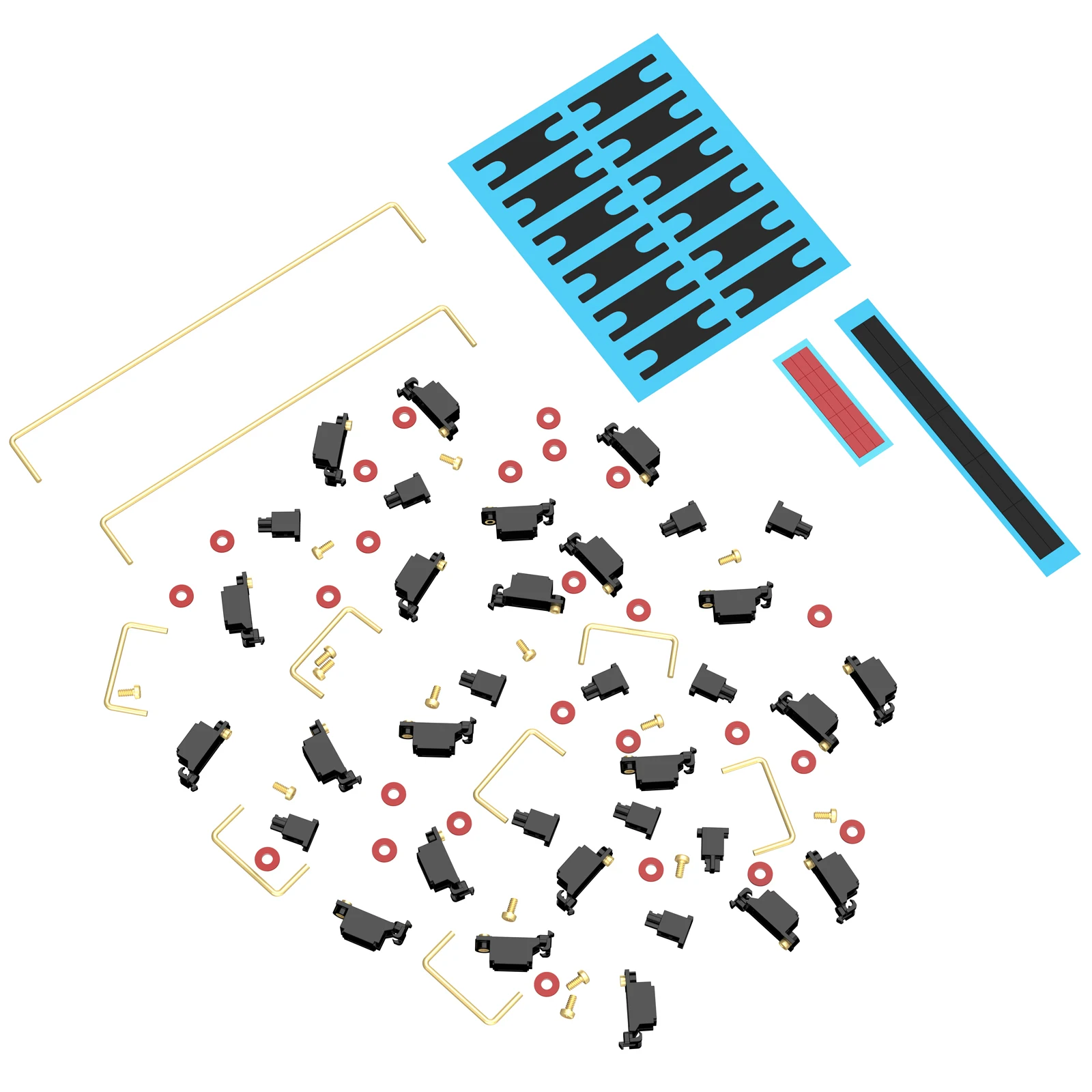DUROCK Stabilizer V2 Screw-in Stabilizers PCB Mount Keycap Stabilisers Screw in Mechanical Keyboard Space Bar Stabs