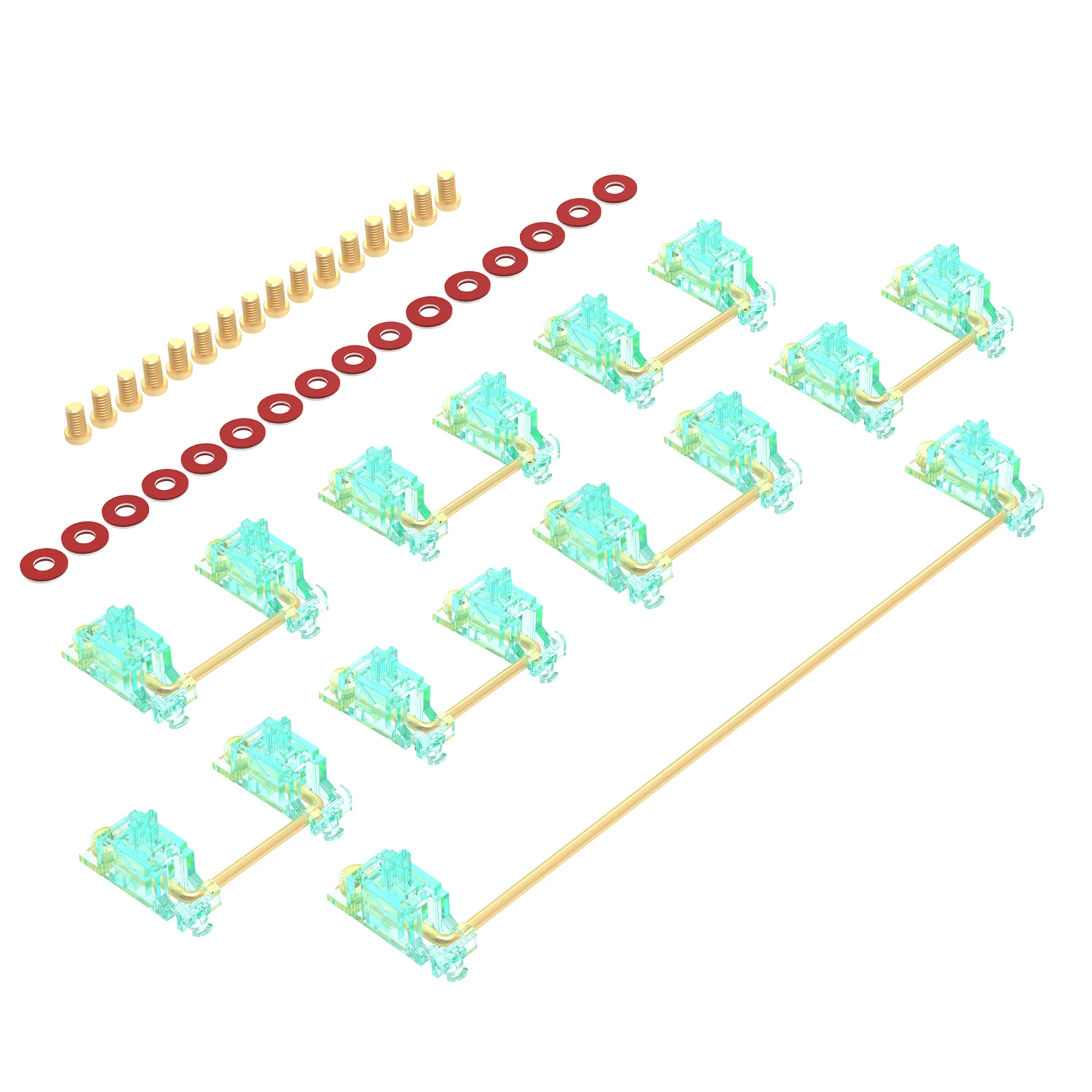 DUROCK Stabilizer V2 Screw-in Stabilizers PCB Mount Keycap Stabilisers Screw in Mechanical Keyboard Space Bar Stabs