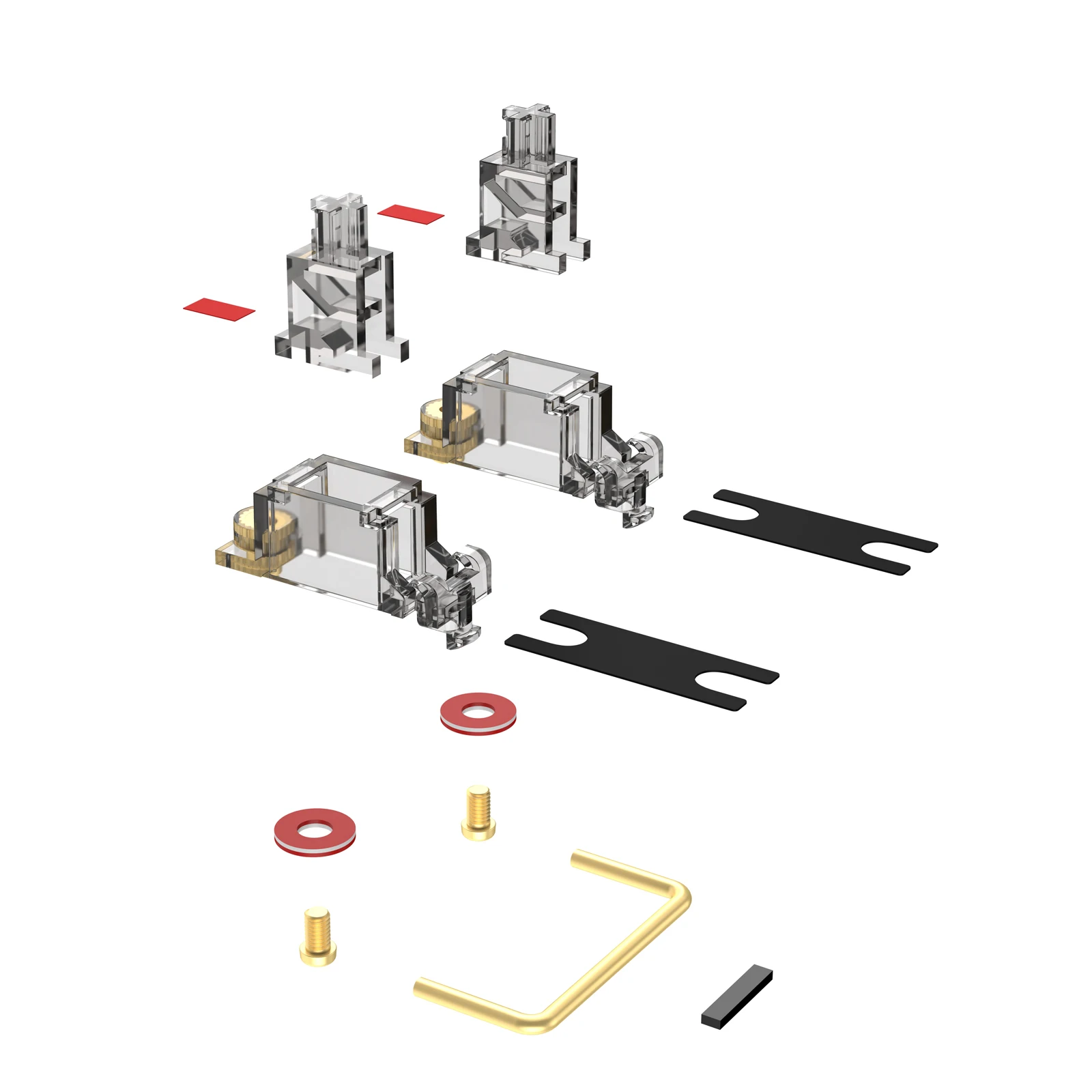 DUROCK Stabilizer V2 Screw-in Stabilizers PCB Mount Keycap Stabilisers Screw in Mechanical Keyboard Space Bar Stabs