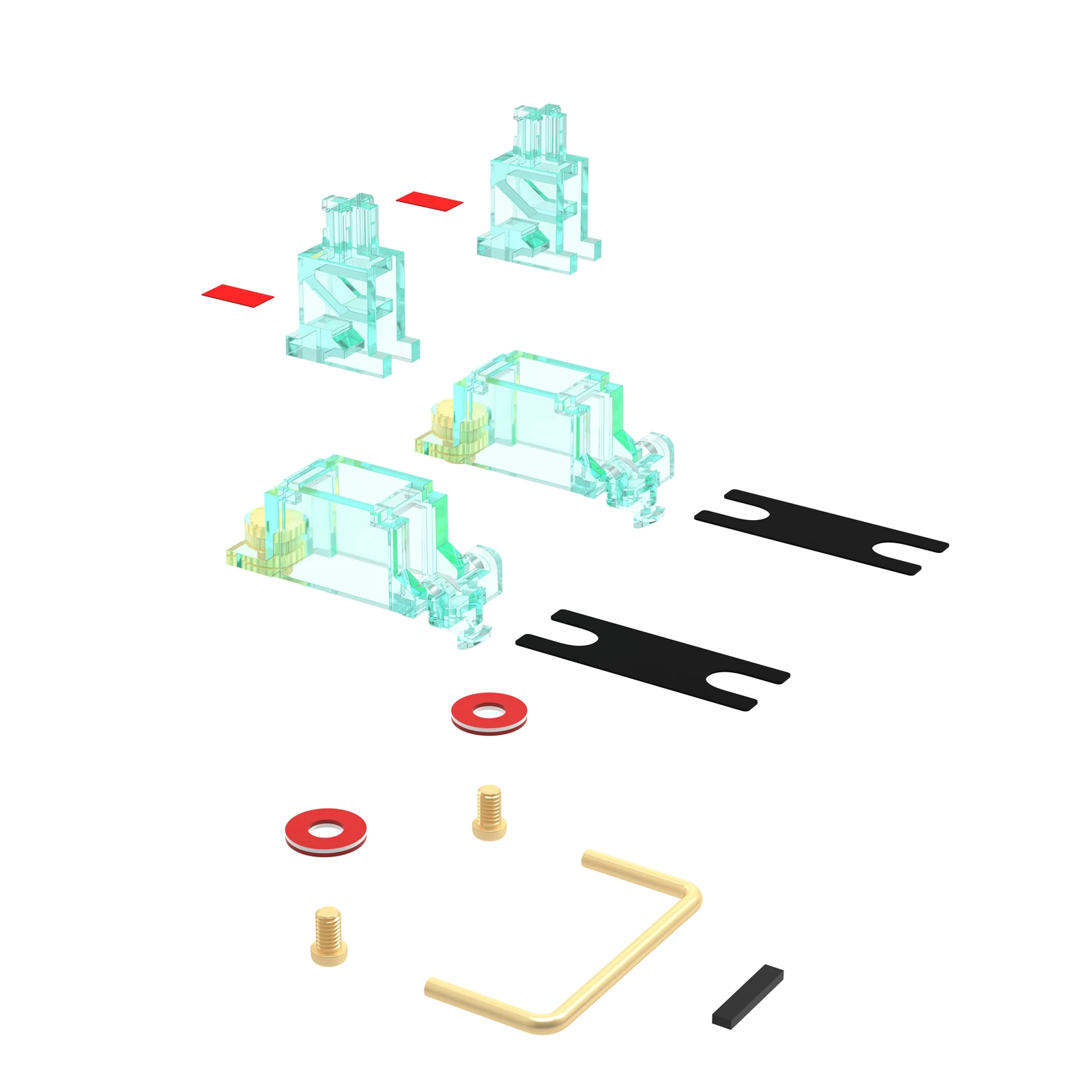 DUROCK Stabilizer V2 Screw-in Stabilizers PCB Mount Keycap Stabilisers Screw in Mechanical Keyboard Space Bar Stabs