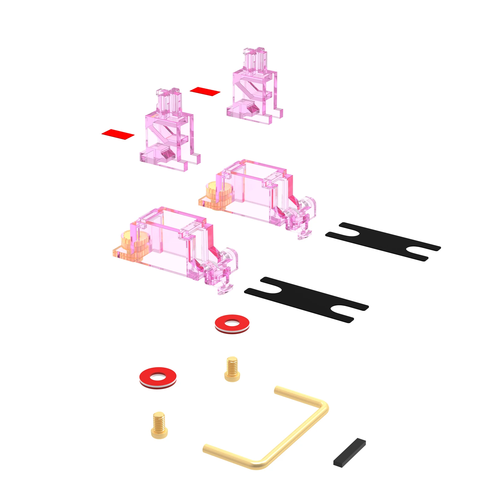 DUROCK Stabilizer V2 Screw-in Stabilizers PCB Mount Keycap Stabilisers Screw in Mechanical Keyboard Space Bar Stabs