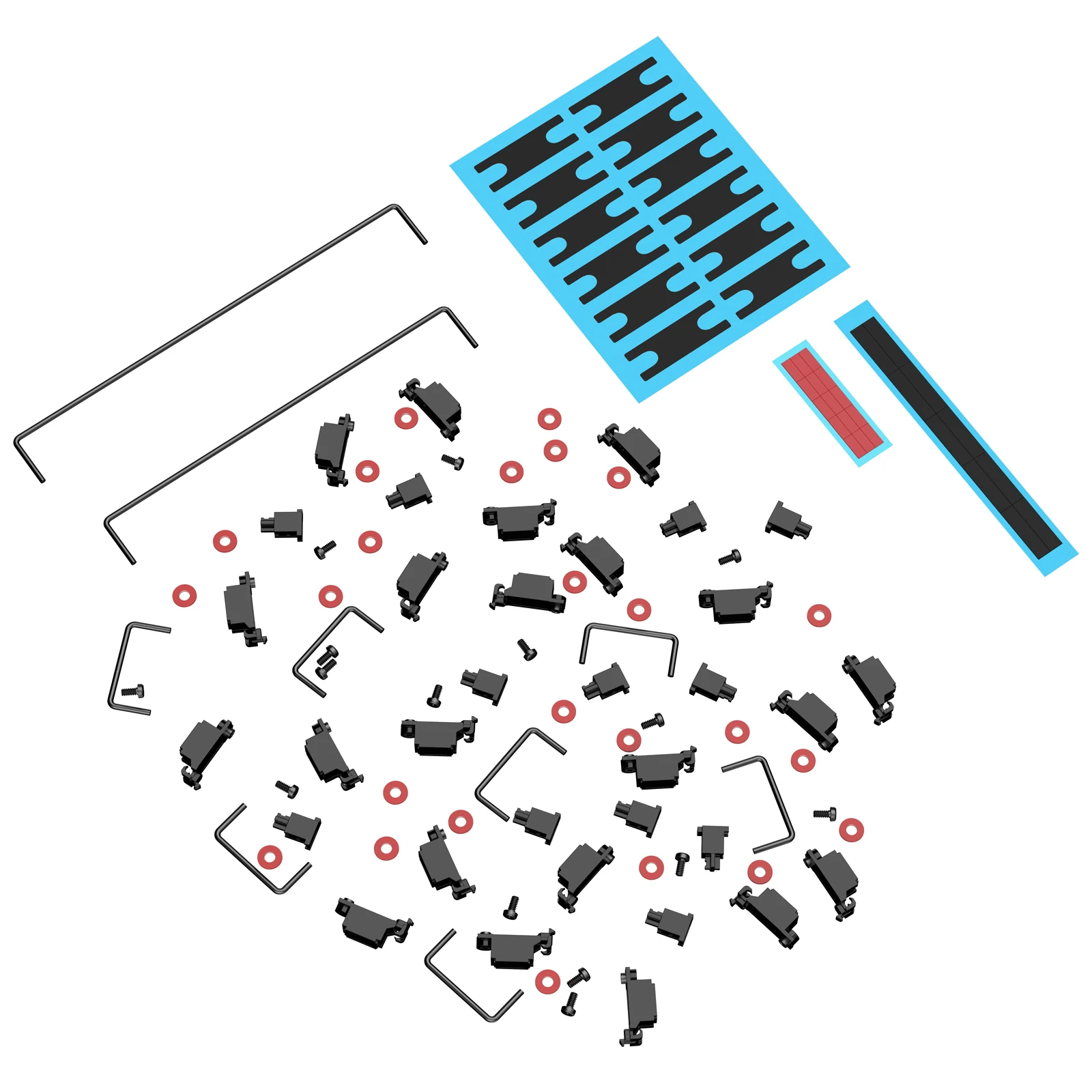 DUROCK Stabilizer V2 Screw-in Stabilizers PCB Mount Keycap Stabilisers Screw in Mechanical Keyboard Space Bar Stabs
