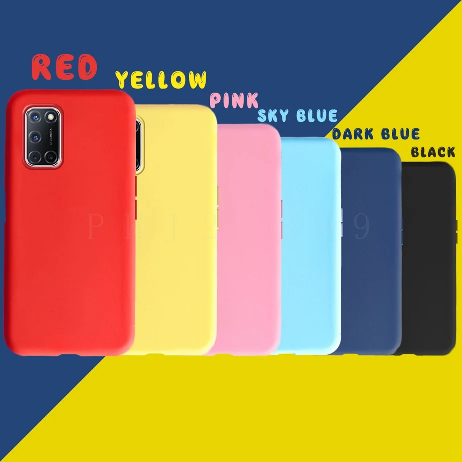 For OPPO A52 A72 A92 Case Silicone TPU Soft Phone Case For OPPO A72 A52 A 72 52 92 OPPOA72 OppoA52 Cases Candy Full Cover Coque