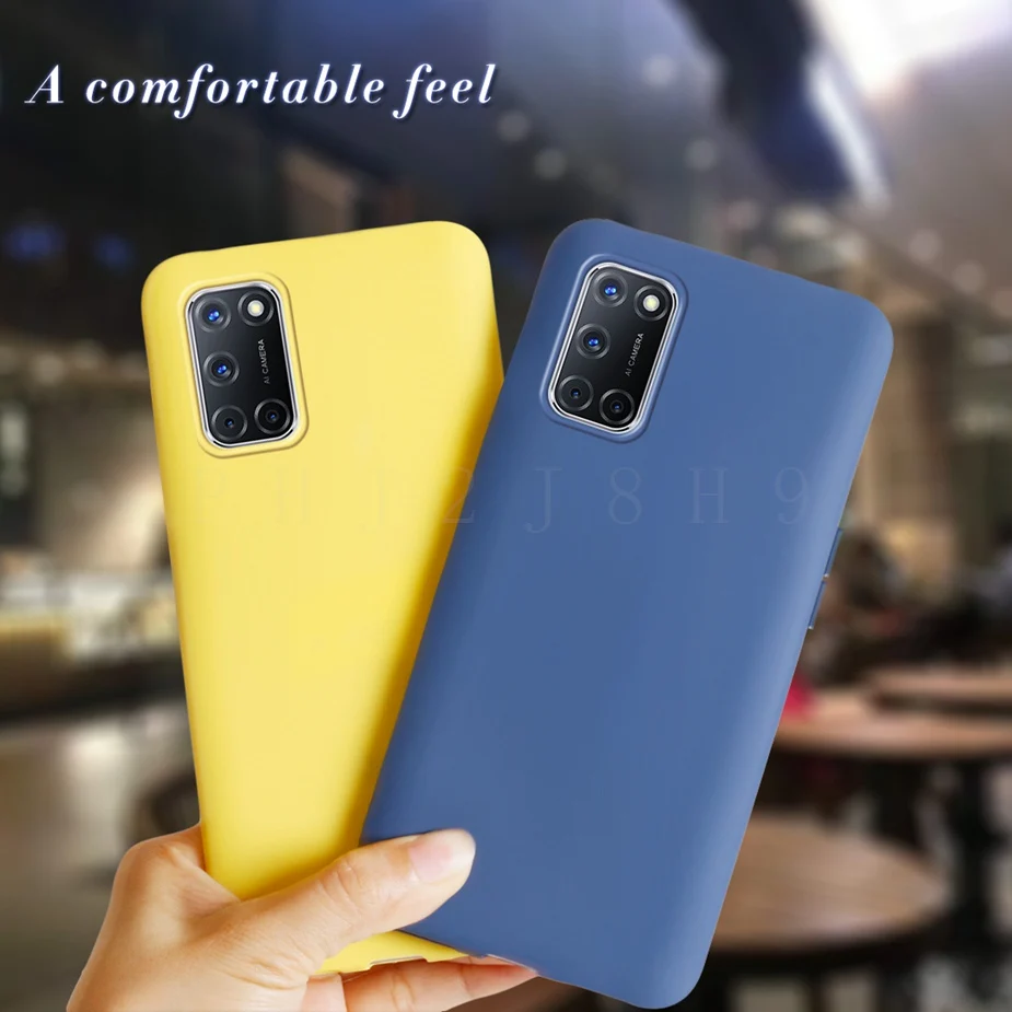 For OPPO A52 A72 A92 Case Silicone TPU Soft Phone Case For OPPO A72 A52 A 72 52 92 OPPOA72 OppoA52 Cases Candy Full Cover Coque