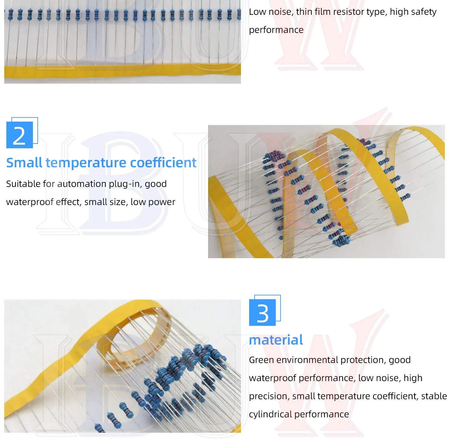 100pcs 1/4W Metal film resistor 1R~22M 1% 100R 220R 1K 1.5K 2.2K 4.7K 10K 22K 47K 100K 100 220 1K5 2K2 4K7 ohm resistance