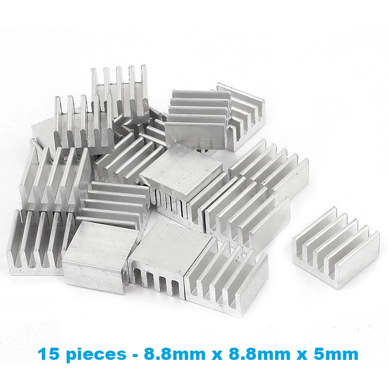 Graphics Card Cooler Heat Sink Kit, 33pcs Radiator Aluminum Heat Sink W/ Thermal Adhesive Tape GPU, VGA Video Card Heating