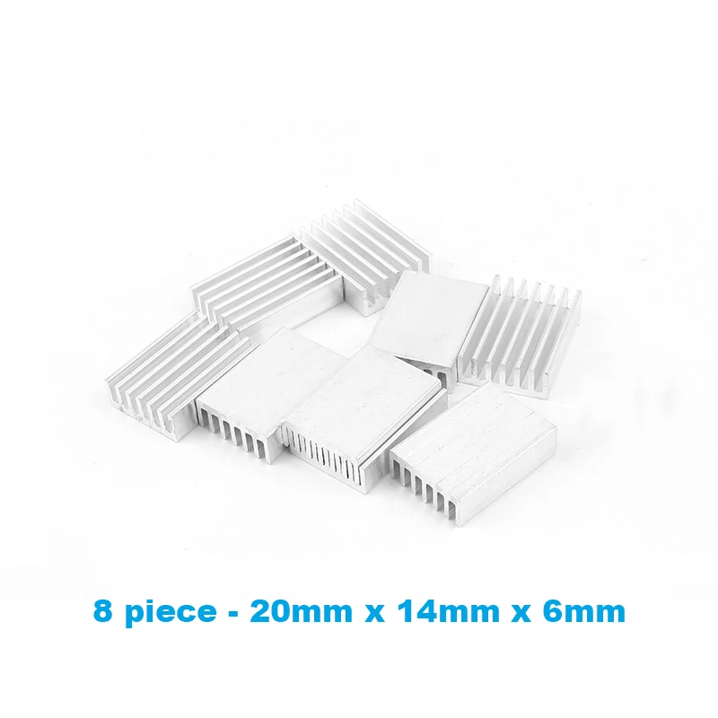 Graphics Card Cooler Heat Sink Kit, 33pcs Radiator Aluminum Heat Sink W/ Thermal Adhesive Tape GPU, VGA Video Card Heating