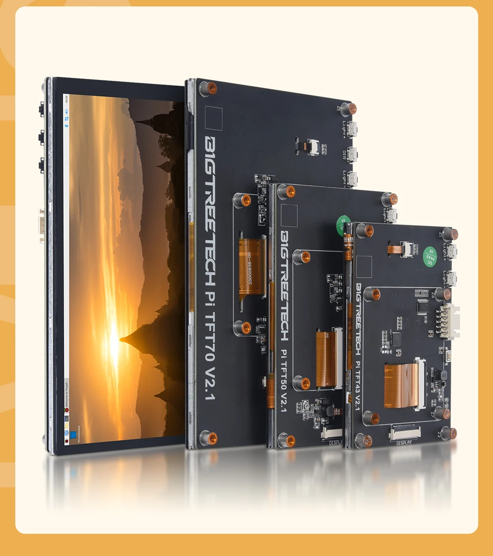 BIGTREETECH PITFT50 PITFT43 PITFT70 DSI Capacitive Touch Screen Raspberry PI LCD Display For Octopus Pro Control Board TMC5160