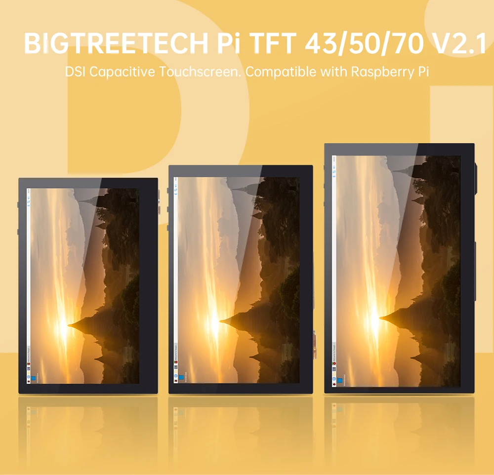 BIGTREETECH PITFT50 PITFT43 PITFT70 DSI Capacitive Touch Screen Raspberry PI LCD Display For Octopus Pro Control Board TMC5160