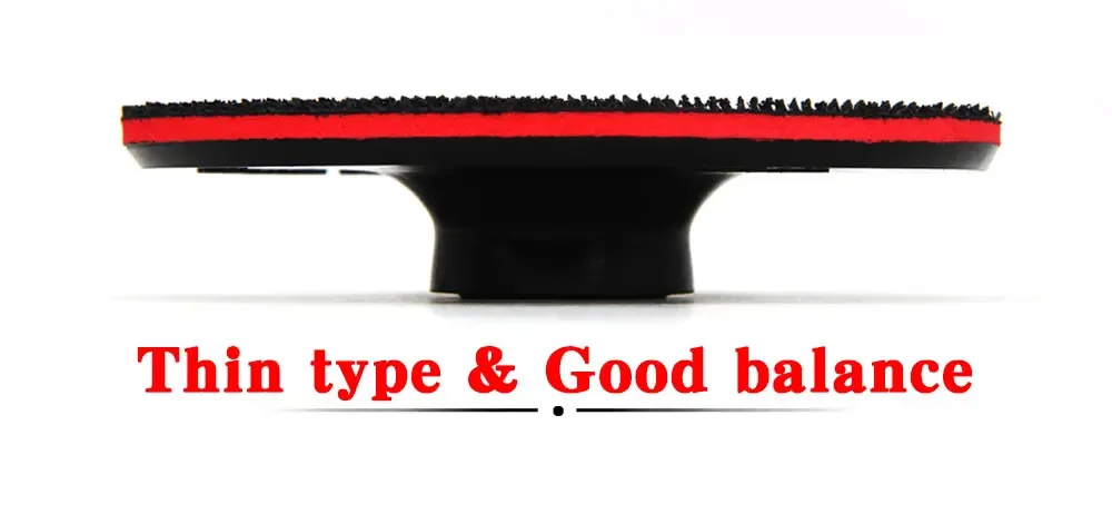 4" Hook & Loop Backing Plate 100mm M14 Thread Thin Type Adhesive Backer Pad Buffing Disc For Car Polishing Stone Angle Grinder