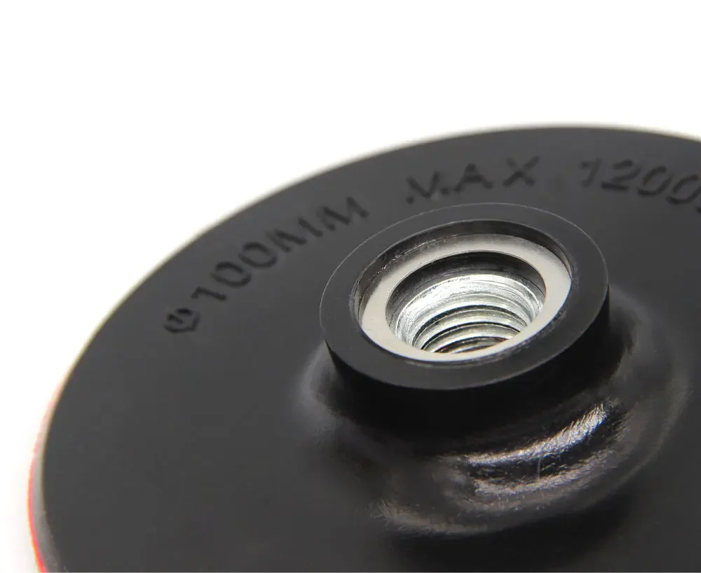 4" Hook & Loop Backing Plate 100mm M14 Thread Thin Type Adhesive Backer Pad Buffing Disc For Car Polishing Stone Angle Grinder