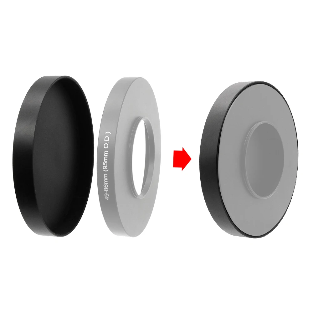 Metal Lens Cap 114mm / 95mm / 85mm /80mm (inner diameter) Lid for Matte Box Adapter Ring Filter Step Up Ring Black Universal