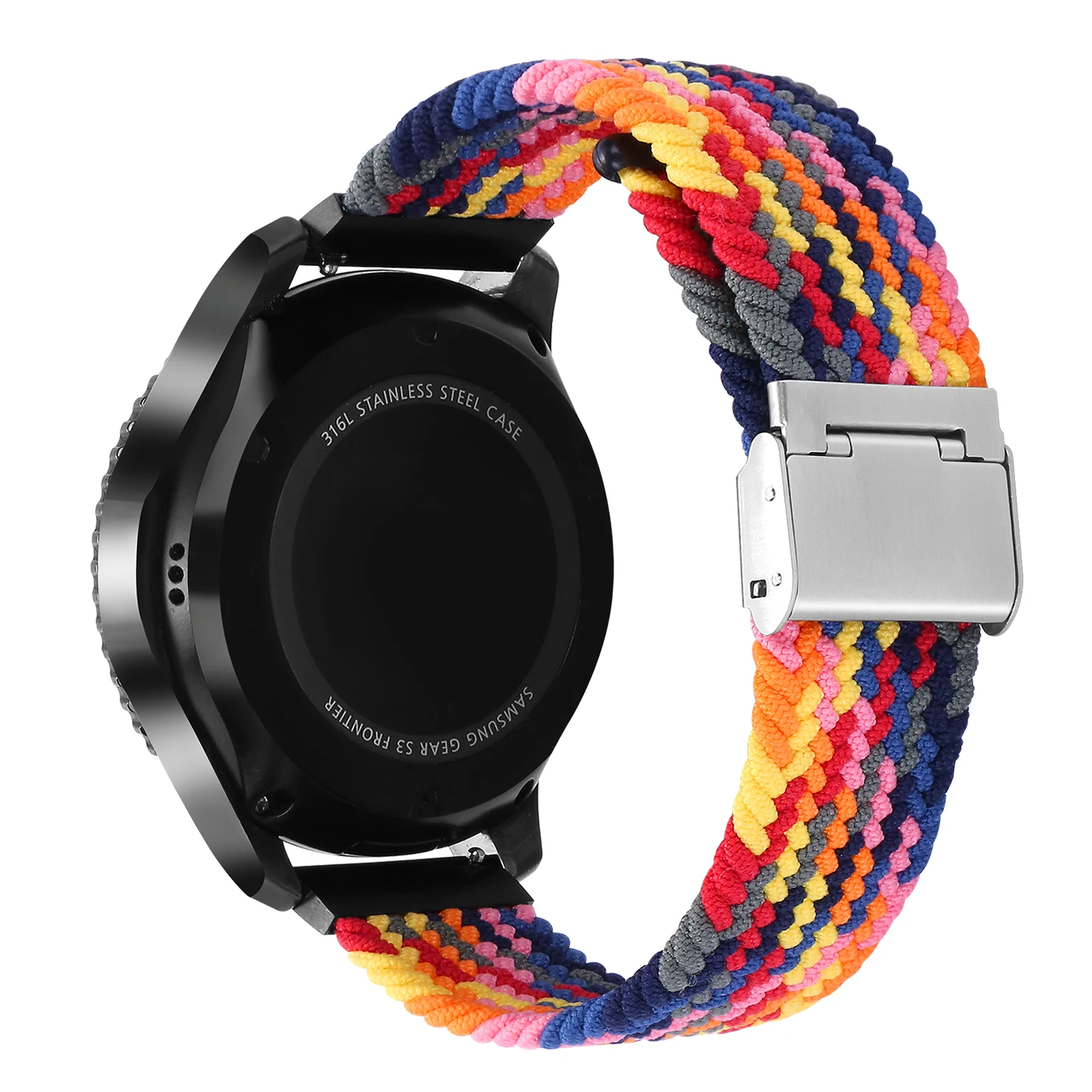20mm 22mm Nylon Loop Strap for Samsung Galaxy Watch 7 6 5 4 40/44mm Adjustable Elastic Strap for Huawei GT5 GT4 3/4Pro Wristband