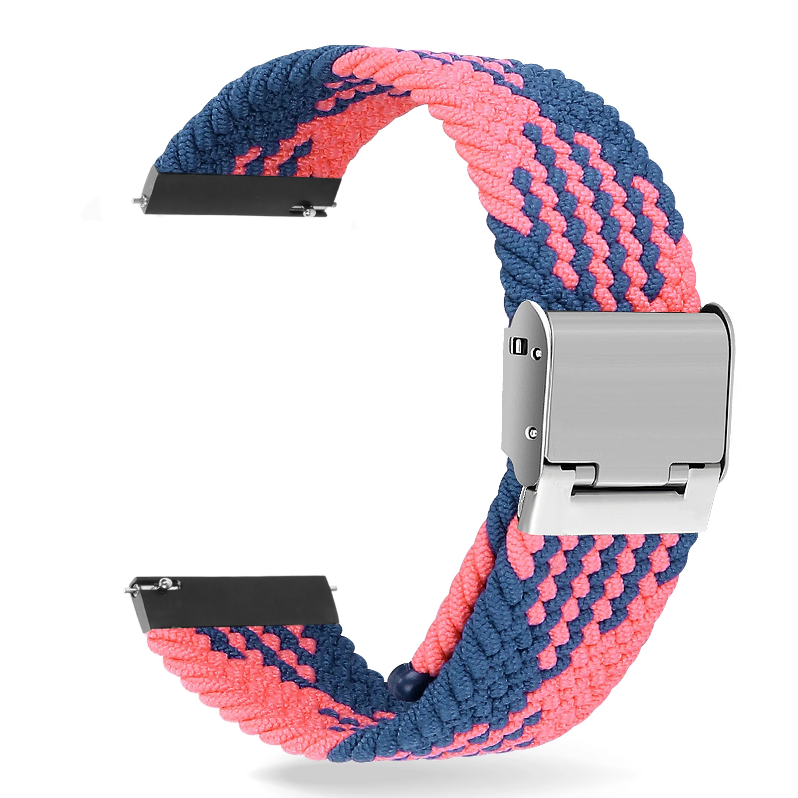 20mm 22mm Nylon Loop Strap for Samsung Galaxy Watch 7 6 5 4 40/44mm Adjustable Elastic Strap for Huawei GT5 GT4 3/4Pro Wristband
