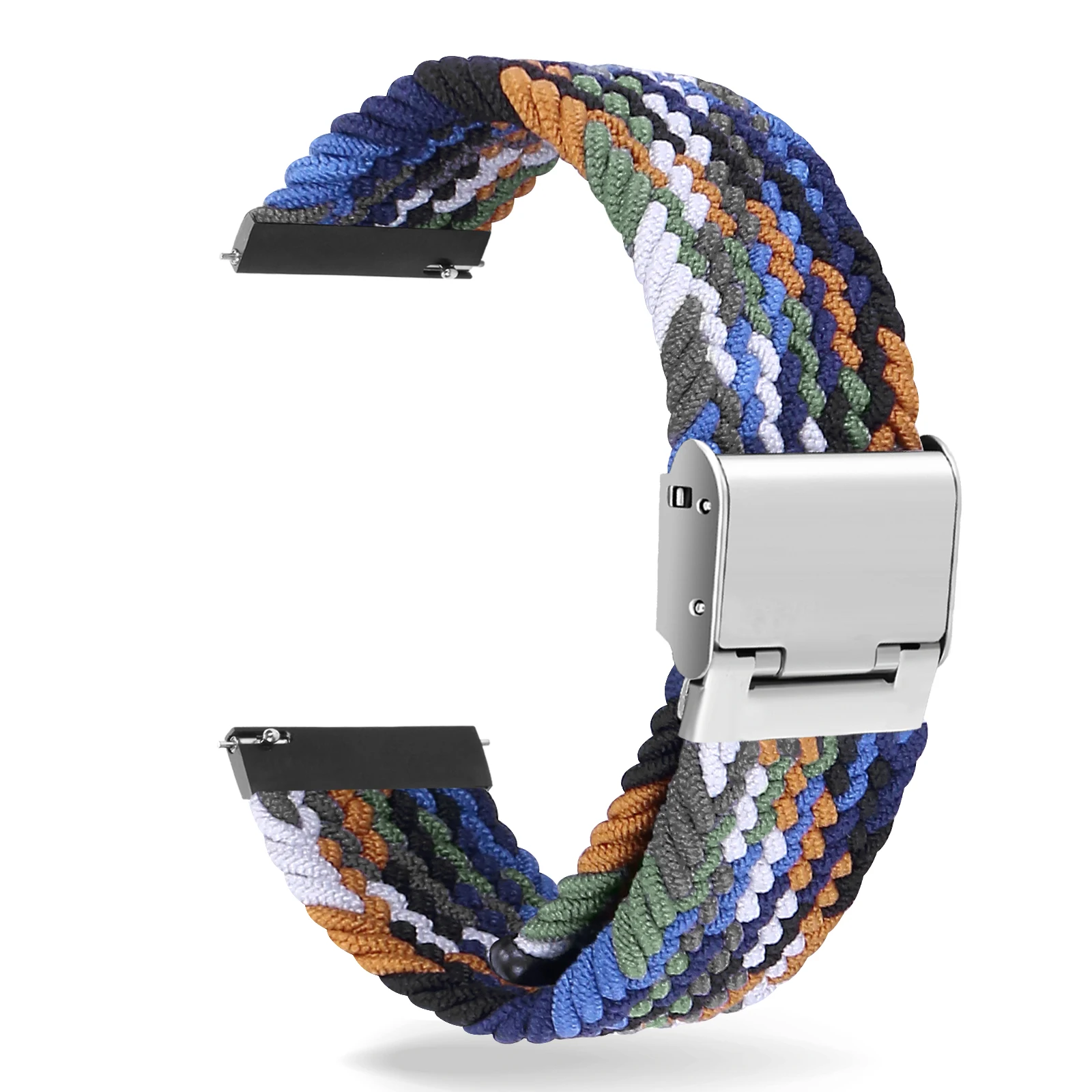 20mm 22mm Nylon Loop Strap for Samsung Galaxy Watch 7 6 5 4 40/44mm Adjustable Elastic Strap for Huawei GT5 GT4 3/4Pro Wristband