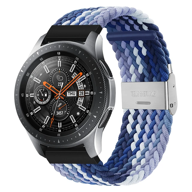 20mm 22mm Nylon Loop Strap for Samsung Galaxy Watch 7 6 5 4 40/44mm Adjustable Elastic Strap for Huawei GT5 GT4 3/4Pro Wristband