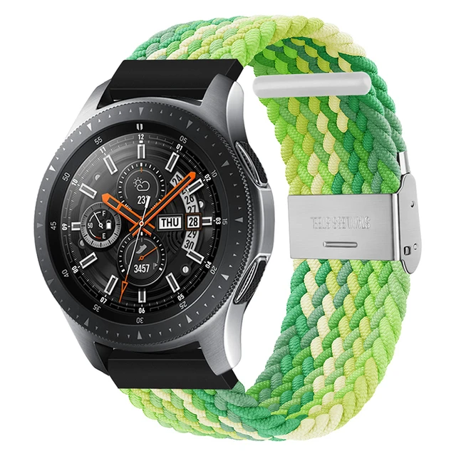 20mm 22mm Nylon Loop Strap for Samsung Galaxy Watch 7 6 5 4 40/44mm Adjustable Elastic Strap for Huawei GT5 GT4 3/4Pro Wristband