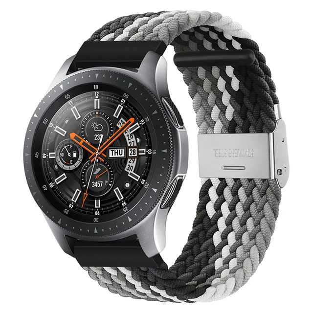 20mm 22mm Nylon Loop Strap for Samsung Galaxy Watch 7 6 5 4 40/44mm Adjustable Elastic Strap for Huawei GT5 GT4 3/4Pro Wristband