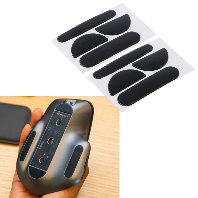 2 Sets for MX Master 3S Rounded Curved Edges Mouse Feet Mouse Skate Mouse Pads Wireless Gaming Mouse Feet Replacement