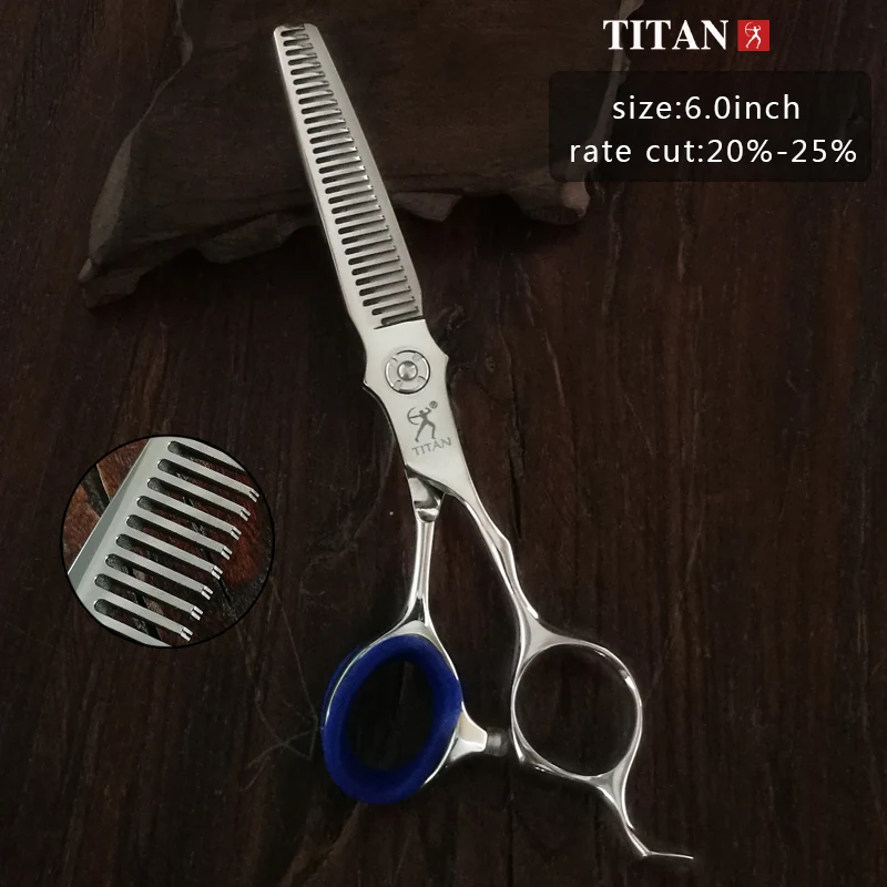 Titan Professional Hairdressing Scissors Hairdresser's 6.0 Inch Cut Thinning Barber Tool