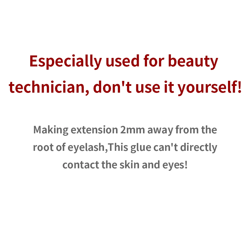 GLAMLASH Eyelash Extension Glue Individual False Lashes Black Adhesive Kit for Professional Use 0.3-2 Sec Dry Time