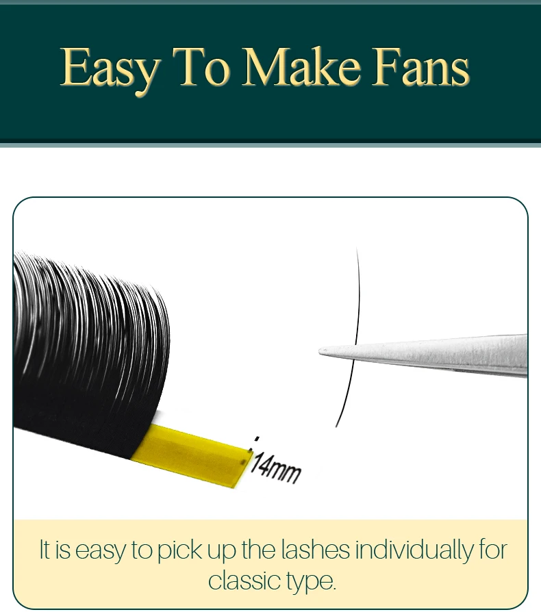 H&L SINCE 1990 20Rows Faux Individual Lashes Maquiagem Cilios for Professionals Black Soft Eyelash Extension Thin Tape